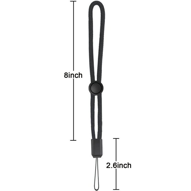 YOUOWO 5 Pack Nylon Lanyards Adjustable length,For USB Flash Drive Cell Phone Key ipod Mp3 Mp4 ID Card Badge and Other Small Electronic Devices (Black) - Image 4